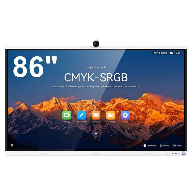 écran tactile interactif huawei ideahub s2 86 uhd 4k caméra microphones et haut parleurs intégrés 55150652