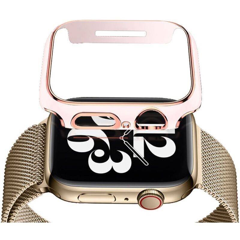hyphen apple watch frame protector 41mm pink and rose gold haw fp41prg7712 5.jpg