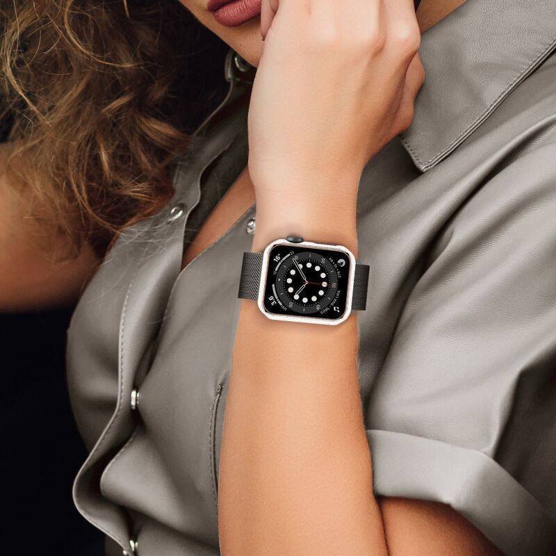hyphen apple watch frame protector 41mm white and rose gold haw fp41wrg7354 3.jpg