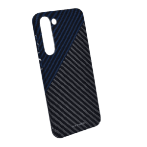 HYPHEN Dual Color Carbon Fiber Case - Samsung S23 - Black and Blue (HPC-CS23BBL7262)