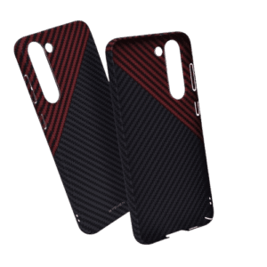 HYPHEN Dual Color Carbon Fiber Case - Samsung S23 - Black and Red (HPC-CS23BRD7279)