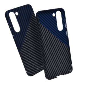 HYPHEN Dual Color Carbon Fiber Case - Samsung S23 Plus - Black and Blue (HPC-CS23PBBL7293)