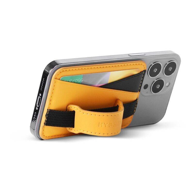 HYPHEN MagSafe Wallet - Dual Pocket with Grip - Orange (HMW-DPGOR5046) - Gtel hyphen magsafe wallet dual pocket with grip orange hmw dpgor5046 2.jpg
