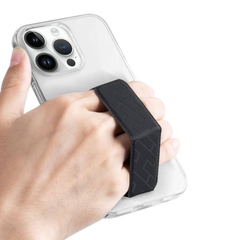 HYPHEN Phone Case Grip Holder and Stand - Black - Upto 6.7 inches (HGH-BK676111) - Gtel hyphen phone case grip holder and stand black upto 6 7 inches hgh bk676111 6.jpg