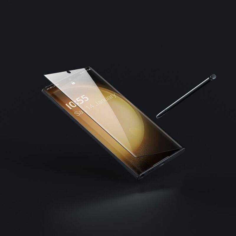 HYPHEN Tempered Glass Samsung S23 Ultra - Full Coverage (HTG-FS23U6982) - Gtel hyphen tempered glass samsung s23 ultra full coverage htg fs23u6982 2.jpg