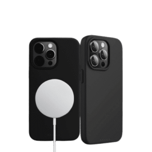 HYPHEN TINT Silicone MagSafe Case - Black - iPhone 15 Pro - 6.1 (HPC-SBK15P8283)