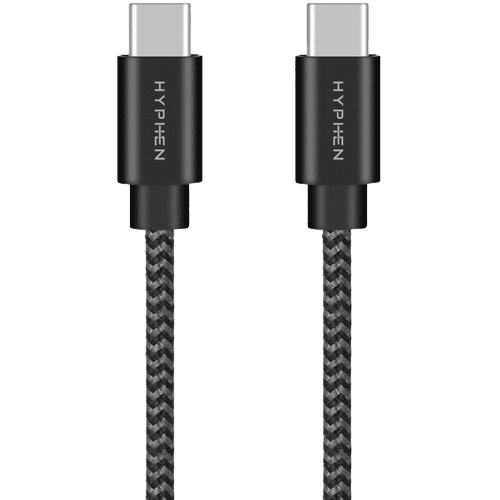 HYPHEN Type C to Type C Fast Charging Cable 100W - 2M (HCB-C2100W1802) - Gtel hyphen type c to type c fast charging cable 100w 2m hcb c2100w1802 1.png