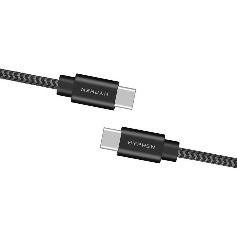HYPHEN Type C to Type C Fast Charging Cable 100W - 2M (HCB-C2100W1802) - Gtel hyphen type c to type c fast charging cable 100w 2m hcb c2100w1802 2.jpg