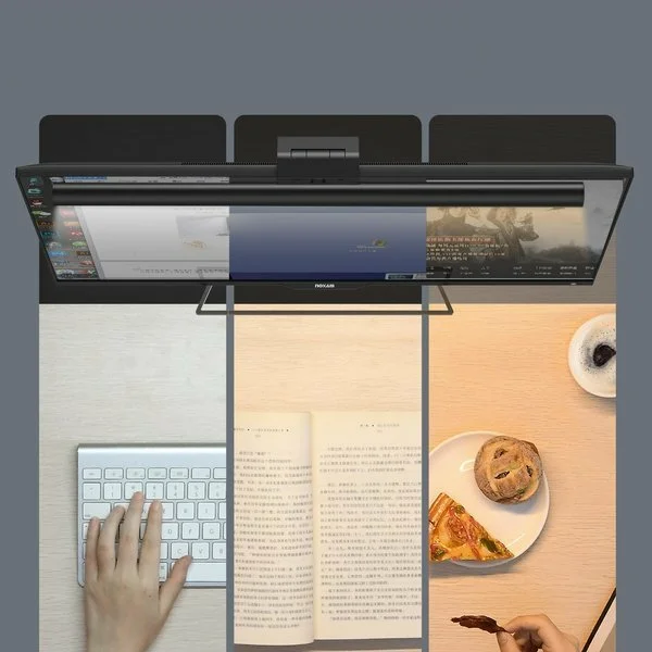 lampe baseus i wok pour un eclairage decran de moniteur de bureau noir avec ecran tactile dgiwk b01 3.webp