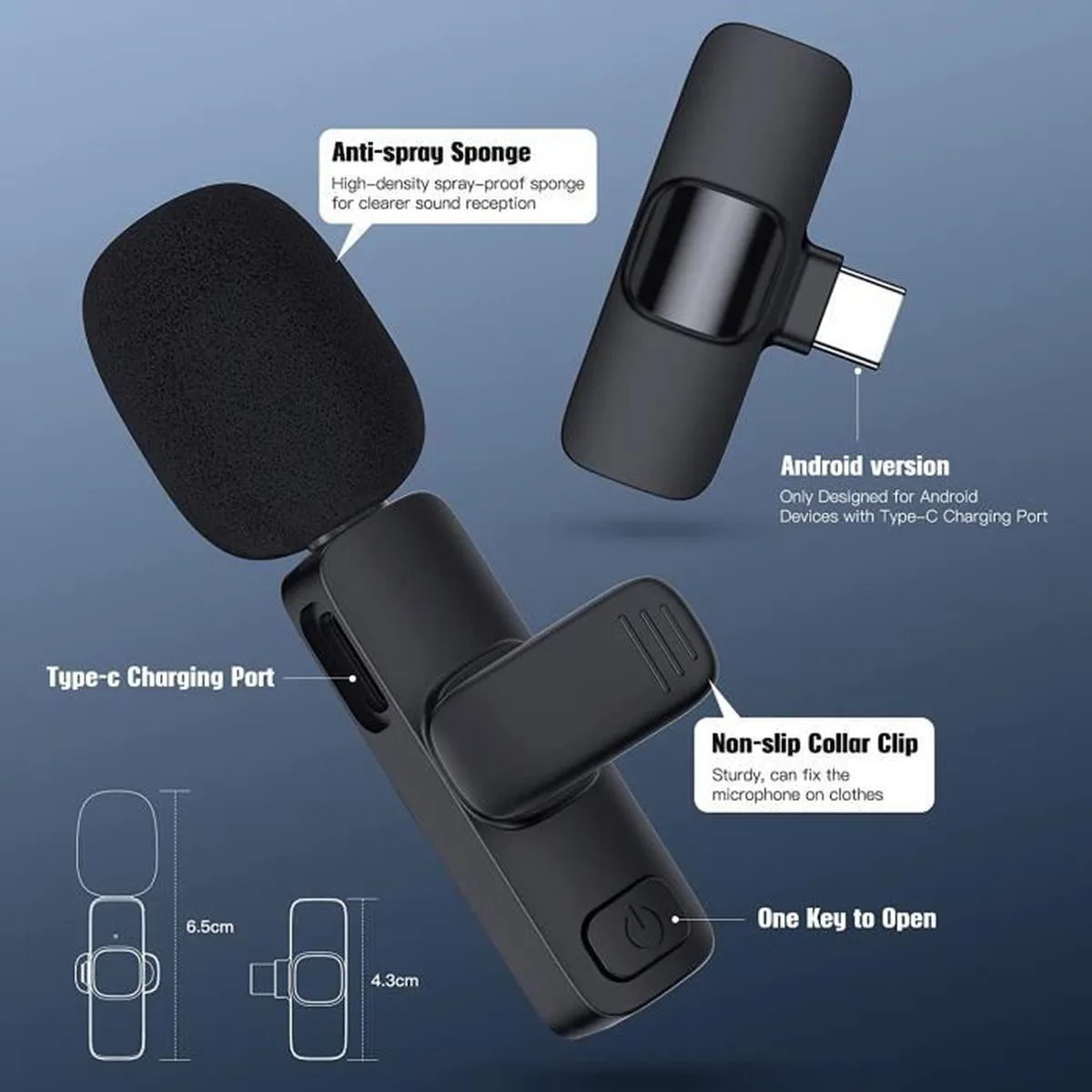 micro cravate sans fil 2 4ghz microphone lavalier 1.webp