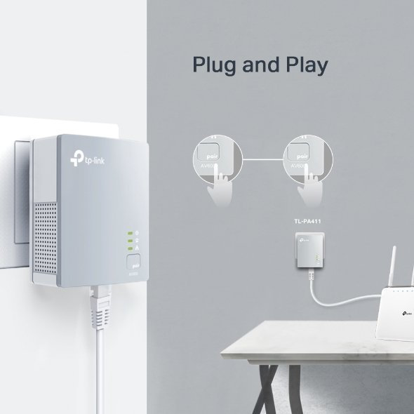 Tp-link Kit de 2x mini CPL AV600 POWERLINE STARTER (TL-PA411KIT) - Gtel tp link kit de 2x mini cpl av600 powerline starter tl pa411kit 2.jpg